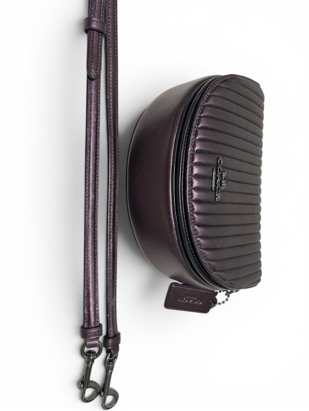 COACH Ellen Crossbody Nappa Leather w/ Linear Quilting - Picture 6 of 13